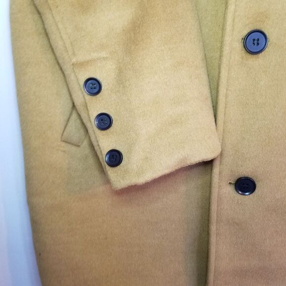 Banni Peru Will Walker Limited Edition Logo Camel Tan Trench Pea Coat - Picture 8 of 9